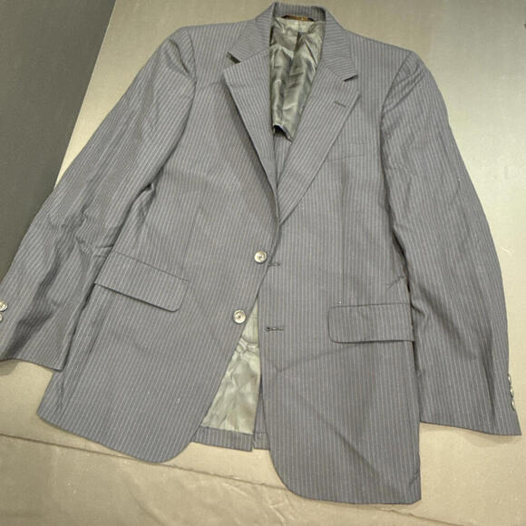 Doncaster Other - Doncaster Blazer Mens Blue VINTAGE Pinstripe Suit Jacket Sport Coat EUC
